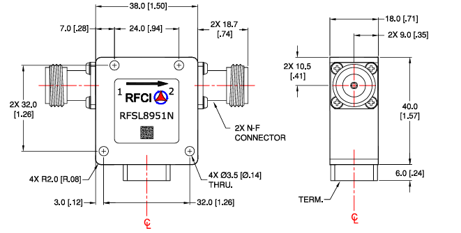 RFCI RFSL8951N 20W N͸ߴͼ