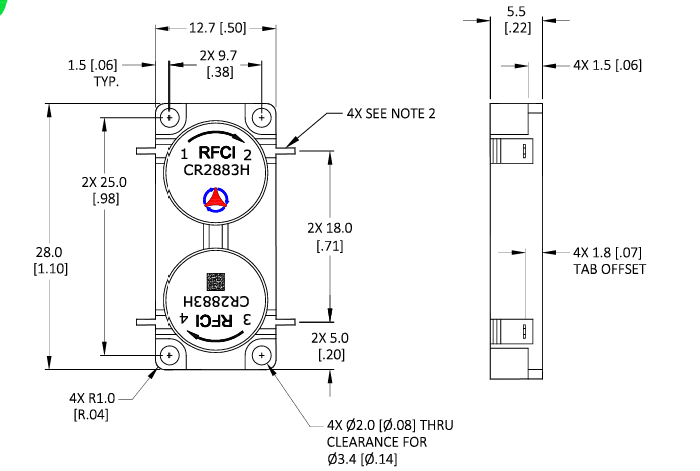 RFCI CR2883H˫ѭƵͨϵͳѡ